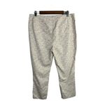 Nic+Zoe Womens size 16 Abstract Print Cream Cropped Trouser Pants Photo 1