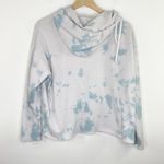 Sundry x Soul Cycle White Blue Tie Dye Long Sleeve Hoodie Women's Size Small S Photo 6