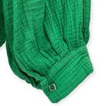 Keen The Label | NWT | M | Kelly Green Ciara Long Sleeve Collared V Photo 5