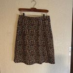 LE LIS COLLECTION Floral Print A Line Skirt Womens Zip Pockets Black Multi Color Size M Photo 2