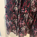 J.Crew  Dark Floral Ruffled Tiered Maxi Dress 16 Romantic Feminine Boho Cottage Photo 2