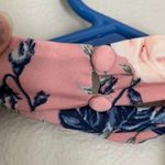 Mine Pink Floral V Neck Choker Tank Size M Photo 6