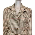 Victoria's Secret Body By Victoria Plaid Blazer Jacket Photo 3