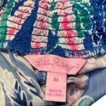 Lilly Pulitzer SzM Blue Pink Floral Dahlia Summer scalloped Beach women’s shorts Photo 8