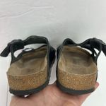 Birkenstock Women’s Size 37 US 6 6.5 Leather Sandals Anthracite Metallic Pewter Photo 9