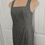 Banana Republic L 12 Gray Sheath Dress Wool blend Career Cocktail Suiting Work Photo 2