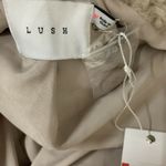 Lush Clothing Lush Womens Beige Faux Fur Long Sleeve Coat Photo 4