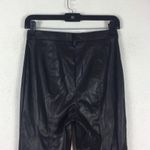Jason Wu Black Vegan Leather Split Hem Trouser Pants Small Photo 13