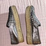 Sam Edelman  Size 7 Metallic Silver Woven Slip-On Espadrilles Photo 7