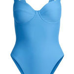 SKIMS  Signature Underwire in Tide Blue One-Piece Swimsuit Photo 0