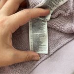 Adidas 100% Cotton Cropped Pullover Hoodie Sweater Purple (Small) Photo 5