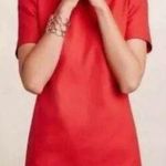 Anthropologie  Maeve Alexa Red Bow-Back Shift Dress cut out Size 6 EUC Photo 0