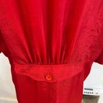 Vintage Silkworm's Red Black Contrast Double Breasted Duster Trench Avant 2XL Size XXL Photo 6