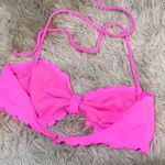 LA Hearts | Neon Pink Scalloped Bikini Top Medium Photo 5