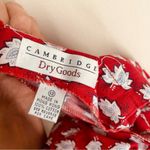 Cambridge Dry Goods Vintage Floral Button Back Midi Sundress Red sz 12 Cotton Photo 15