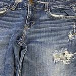 American Eagle AE Hipster Flare Jeans Distressed Blue Stretch Women's Size 12 Photo 10