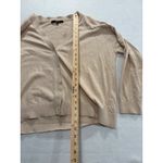 Quince Lightweight Knit V-Neck Button Front Cardigan Sweater Women's XL Beige Photo 2