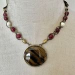 Axcess Xc tiger eye beaded pendant necklace Photo 0