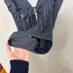 Michael Kors Michael Ruffled Scoop-Back One-Piece Swimsuit in Dark Gray - Size 6 Photo 6