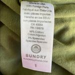 Sundry  Green Camouflage Ruched Pencil Skirt Photo 4