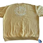 Gymshark Women’s M Oversized Crewneck Sweatshirt Golden Yellow Comfy Lounge New Photo 3