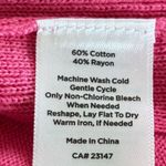 Talbots Pink V-Neck Cardigan Sweater Size M Button Front Photo 7