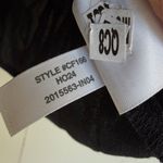 NWT J.CREW FACTORY Jeweled Bow Top Rhinestone Black Silver Holiday Small Photo 7