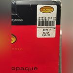 Talbots Vintage 90s  Microfiber Opaque Control Top Pantyhose Black Size C Retro Photo 1