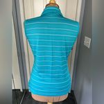 Nike  Dri‎ Fit Striped Golf Tank Top Sleeveless Polo Shirt Photo 3