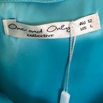 NWT Aqua Satin Strapless Mini Dress Size L Blue Size L Photo 7