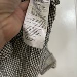 Sandro  Paris black white gingham plaid button down collared shirt medium Photo 4