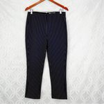 Derek Lam 10 Crosby Pinstripe Pants Midnight MU Blue Size 10 NWT‎ Photo 4