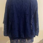 Venus  Navy Blue Lace Top Size M Photo 2