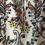 Moon River Anthropologie Floral A-Line Dress Button Tie Flutter Sleeve Size M Photo 5