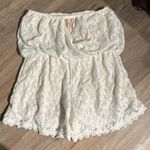 Free People  Lace Embroidery Romper Photo 1