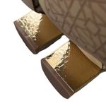 Like New Jewel Badgley Mischka Rhinestone Glitter Heels Gold Size 5.5 Photo 4