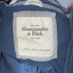 Abercrombie & Fitch Vintage Stretch Henley Top Navy Blue Medium 3/4 Sleeve Y2K Photo 8