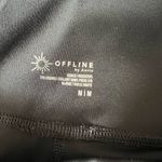 Aerie  Offline Goals Black Crochet 7/8 Leggings M Medium Photo 2