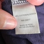 ana Womens T Shirt Top Long Sleeve Round Pleated Neckline Lightweight Purple XL Photo 6