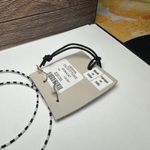 Urban Outfitters  White & Black Bead Beaded Hoop Dangle Drop Pierced Earrings Photo 8