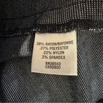 Van Heusen Slim Fit Black & Gray Woven Look Flat Front Pull On Trousers Size 10 Photo 3