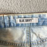 Blue Savvy Shorts Womens 7/28 Blue Distressed Light Wash Cutoff Shorts Photo 2