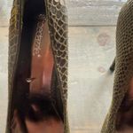 Shoedazzle Green Marisol Snakeskin Heels Sz 9 Photo 3