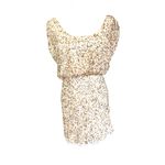 Aidan Mattox  gold sequence blouson mini cocktail party dress sz 4 Photo 14