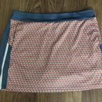 PGA Tour Fish Print Side Block Athletic Golf Skort Skirt Short Photo 0