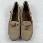 Soul of Africa Suede Leather Wedge Mocassin Loafers Taupe Brown Size‎ 10 US Photo 2