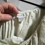 American Eagle  Outfitters Cream Ruffle One-Shoulder Tank Top Photo 4