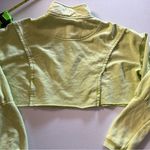 Urban Outfitters  Out From Under Green Vera Half Zip Cropped Sweatshirt Sz Small Photo 4
