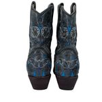 Corral  Snip Toe Boots Blue Gray Inlay Cowboy Angel Wing & Dove‎ Size 6.5M Photo 6