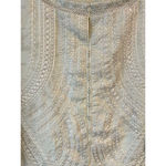 Sapphire Kurta Womens XS Yellow Embroidered Cotton Blouse Long Sleeve Party Wear Photo 4